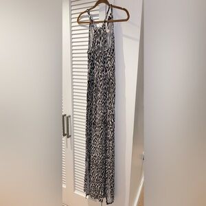 Banana Republic Black and White Maxi Dress